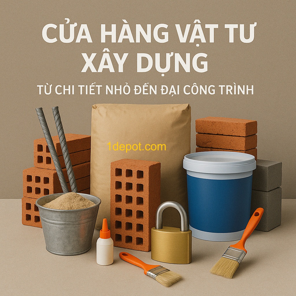 Vật Tư Xây Dựng – Sắt Thép, Xi Măng, Gạch, Keo Xây Dựng | 1Depot